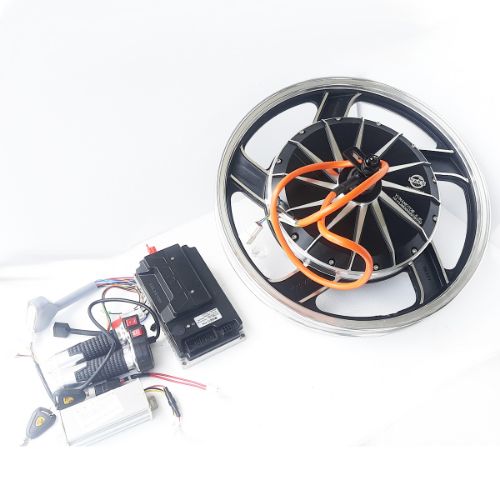 Picture of NAKS 17 inch 72v 1500watt BLDC motorcycle hub motor kit  (drum break)