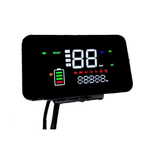 thumbnail image 2 of DHYAWUER H-100 LCD Display For Electric Bike - 24V-72V Speedometer, 5-Pin Connector, Battery Meter 2 of 13