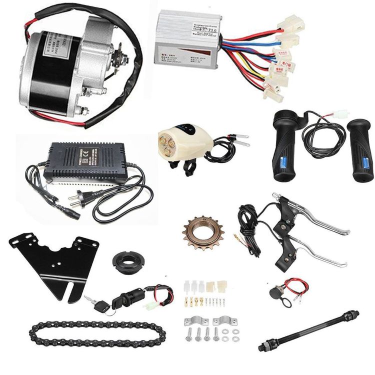 Picture of NAKS 24v 350watt PMDC Ebicycle kit with battery
