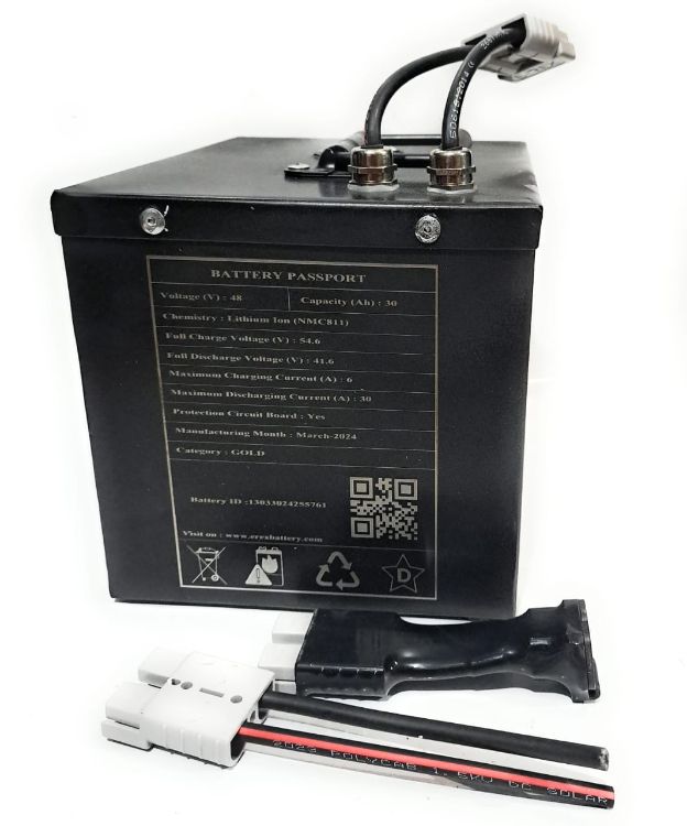 Picture of NAKS 48V 30Ah E-rex Lithium Ion Battery Pack 54.6V ( Metal Case )