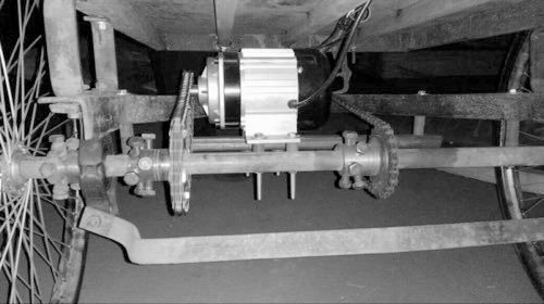 pedal rickshaw motor fitting