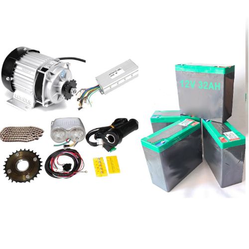 Picture of NAKS 48V 750Watt Pedal rickshaw motor kit with  battery & charger