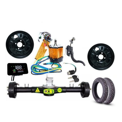 Picture of NAKS 48V 1000watt Erickshaw motor kit Smart combo